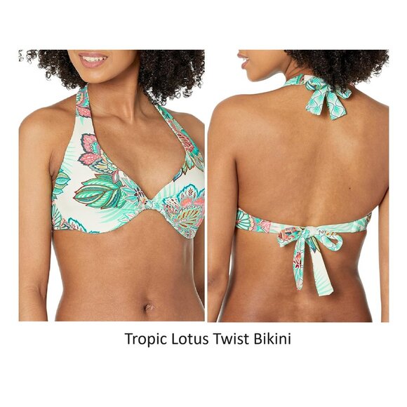 NWT Coco Reef Women Animal Print Bra Sized 32 34 36 38 C D DD E F $90 12HL694 - Picture 2 of 8